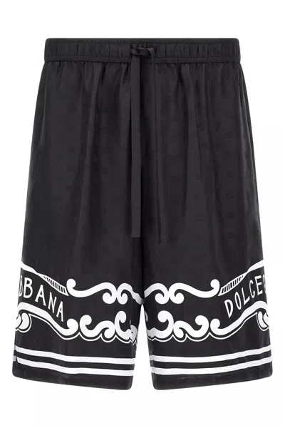 DOLCE & GABBANA DOLCE & GABBANA MEN BANDANA SILK BERMUDA SHORTS