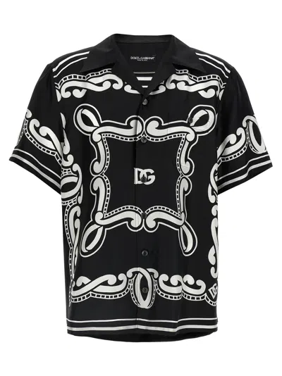 Dolce & Gabbana Men Bandana Silk Shirt