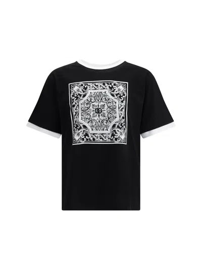 DOLCE & GABBANA DOLCE & GABBANA MEN BAROQUE PRINT T-SHIRT