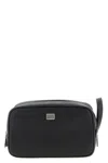 Dolce & Gabbana Structured Calf Leather Beauty Case In Black