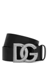 Dolce & Gabbana Calf Leather Logo-buckle Belt