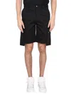 Dolce & Gabbana Cargo Bermuda Shorts Featuring Multiple Pockets In Black