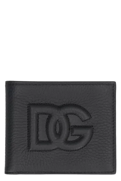 DOLCE & GABBANA MEN'S BI-FOLD WALLET WITH LOGO