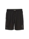 Dolce & Gabbana Thigh-length Monogram-print Swim Shorts In Black