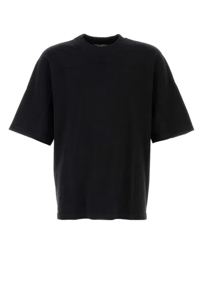 Dolce & Gabbana Men Black Cotton T-shirt