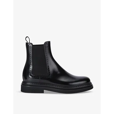 Dolce & Gabbana Black Leather Ankle Boot