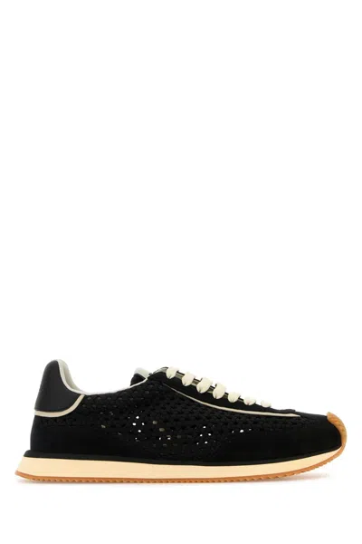 DOLCE & GABBANA DOLCE & GABBANA MEN BLACK FABRIC SNEAKERS
