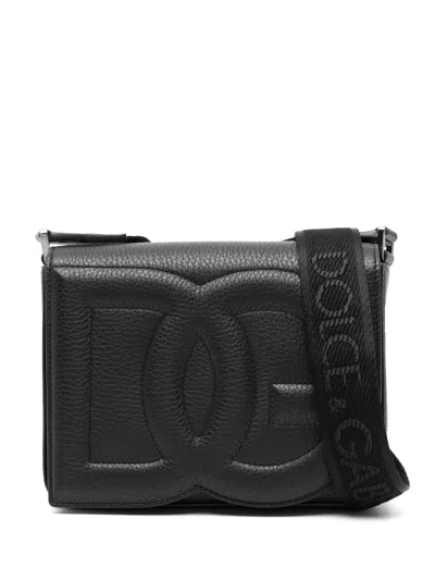 Dolce & Gabbana Medium-sized Dg Logo Shoulder Bag In Black
