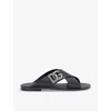 Dolce & Gabbana Leather Sandal In Black