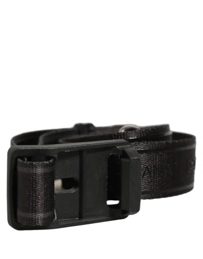 Dolce & Gabbana Nylon Webbing With Plastic Buckle Belt In Black