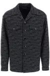 DOLCE & GABBANA MEN'S BLACK OVERSHIRT WITH QUILTED LINING FOR FW23
