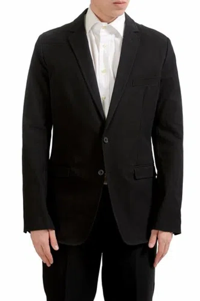 Pre-owned Dolce & Gabbana Men's Black Plaid Blazer Sport Coat Us 38 It 48
