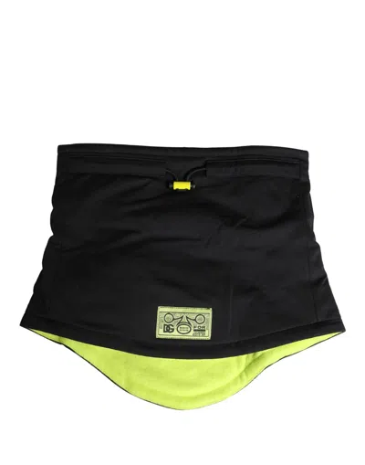 Pre-owned Dolce & Gabbana Men Black Polyester Knitted Bucket Capello Men's Hat ()