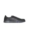 Dolce & Gabbana Gray Calfskin Portofino Yacht Sneakers