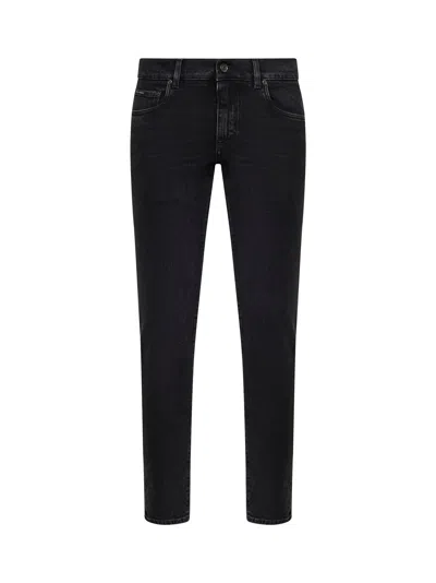 Dolce & Gabbana Men Black Stretch Cotton Denim Skinny Jeans