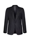 Dolce & Gabbana Men Black Wool And Silk Miami Single-breasted Blazer In Black