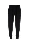Dolce & Gabbana Elastic Waistband Wool Blend Joggers In Black
