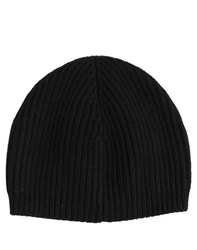 Dolce & Gabbana Men Black Wool Knitted Winter Beanie Capello One Size Hat