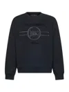 Dolce & Gabbana Jersey Sweatshirt With Embroidery In Black