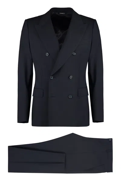 Dolce & Gabbana Men's Blue Two-piece Suit For Ss24 In Navy