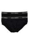 Dolce & Gabbana Briefs With Logo Band In Black