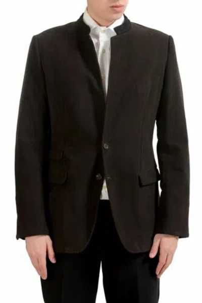 Pre-owned Dolce & Gabbana Men's Brown Two Button Blazer Sport Coat Us 38 It 48
