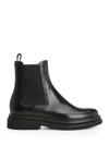 Dolce & Gabbana Black Leather Ankle Boot In Black