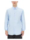 Dolce & Gabbana Long-sleeved Slim Shirt In Blue