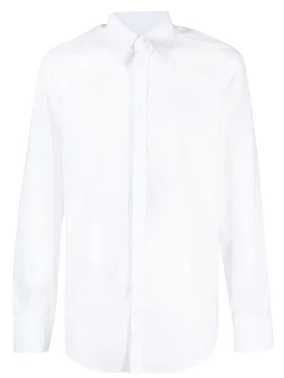 Dolce & Gabbana Classic Italian Collar Cotton Shirt In White