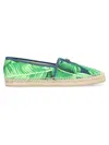Dolce & Gabbana Blue Canvas Espadrilles For Men With Banano Print In Blue
