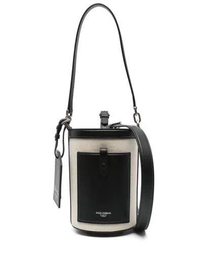 Dolce & Gabbana Men Canvas Messenger Bag
