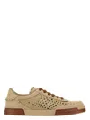 Dolce & Gabbana Cappuccino Leather Portofino Sneakers