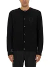 Dolce & Gabbana Black Nylon Blend Cardigan In Black