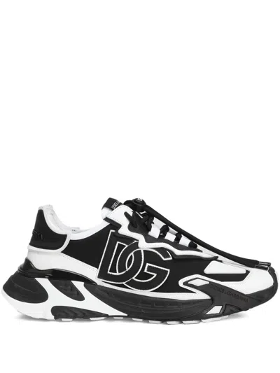 DOLCE & GABBANA DOLCE & GABBANA MEN CHUNKY SNEAKERS WITH EMBROIDERED LOGO