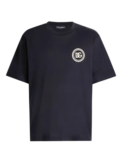Dolce & Gabbana Classic Men's T-shirt In Blue