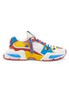Dolce & Gabbana Mixed-material Airmaster Sneakers In White Multi