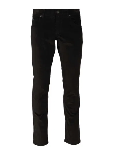 Dolce & Gabbana Men Cotton And Cashmere Trousers In Black