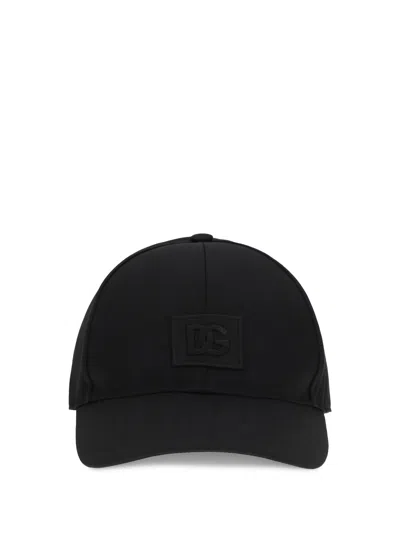Dolce & Gabbana Men Cotton Baseball Cap In Black
