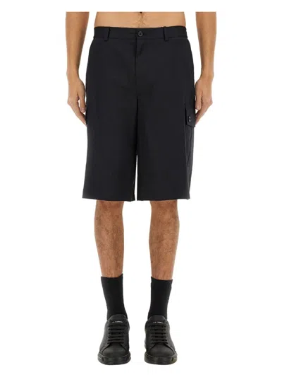 DOLCE & GABBANA MEN'S COTTON CARGO BERMUDA SHORTS