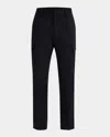 Dolce & Gabbana Cotton Cargo Pants With Branded Tag In Black