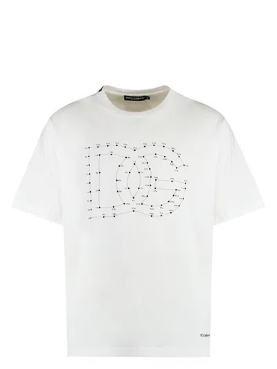 DOLCE & GABBANA MEN'S COTTON CREW-NECK T-SHIRT