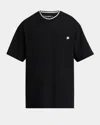 Dolce & Gabbana Black Crewneck T-shirt With Logo Embroidery On The Front In Black