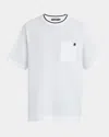 Dolce & Gabbana White Crewneck T-shirt With Logo Embroidery On The Front In White