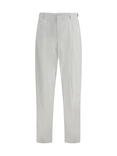 Dolce & Gabbana Men Cotton Gabardine Pants In Multi