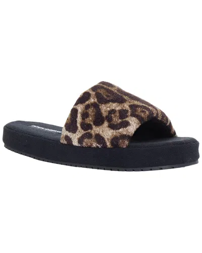 Pre-owned Dolce & Gabbana Men's Cotton Leopard Towelling Padded Foam Slides Slipper  (authentic Pre-loved)