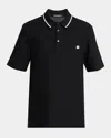 Dolce & Gabbana Cotton Pique Polo In Black