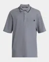 Dolce & Gabbana Men's Cotton Pique Dg-pocket Polo Shirt In Gray