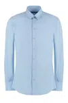 Dolce & Gabbana Cotton Shirt In Light Blue