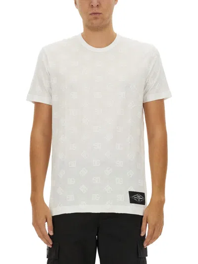 Dolce & Gabbana Men Cotton T-shirt In White