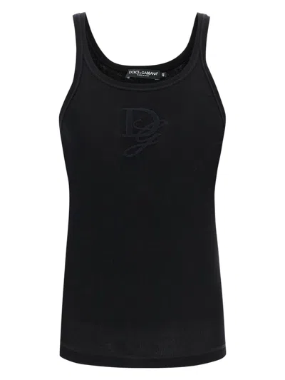 DOLCE & GABBANA MEN'S COTTON TANK TOP